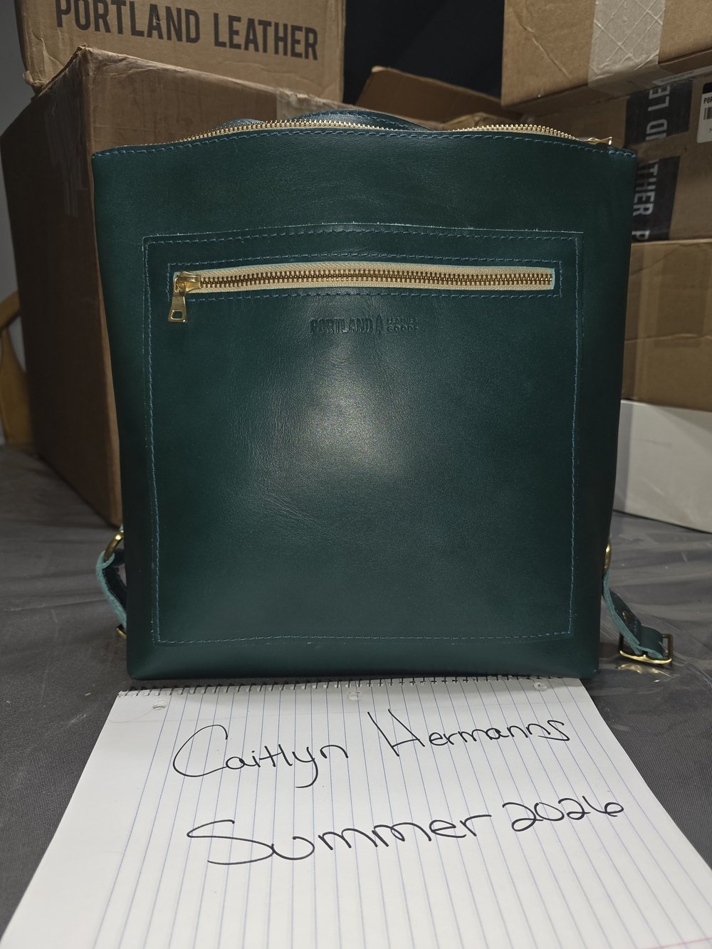 Portland Leather Classic Tote Backpack In Carribean